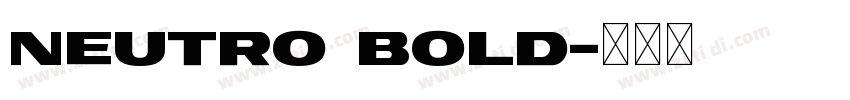 Neutro bold字体转换